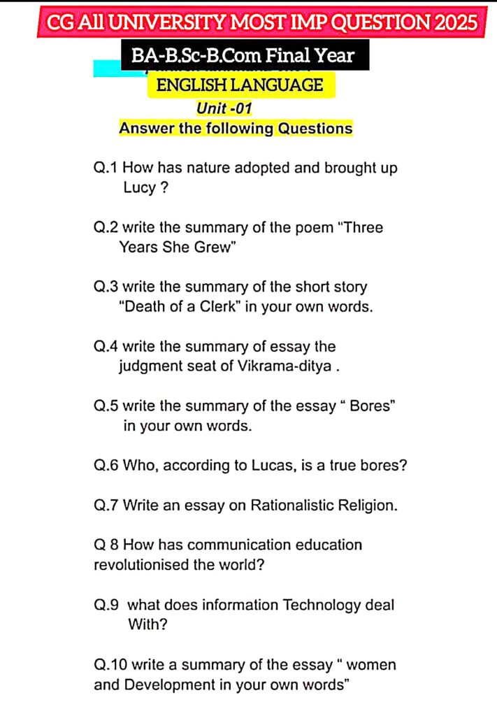 BA-B.Sc-B.Com English Language 2025