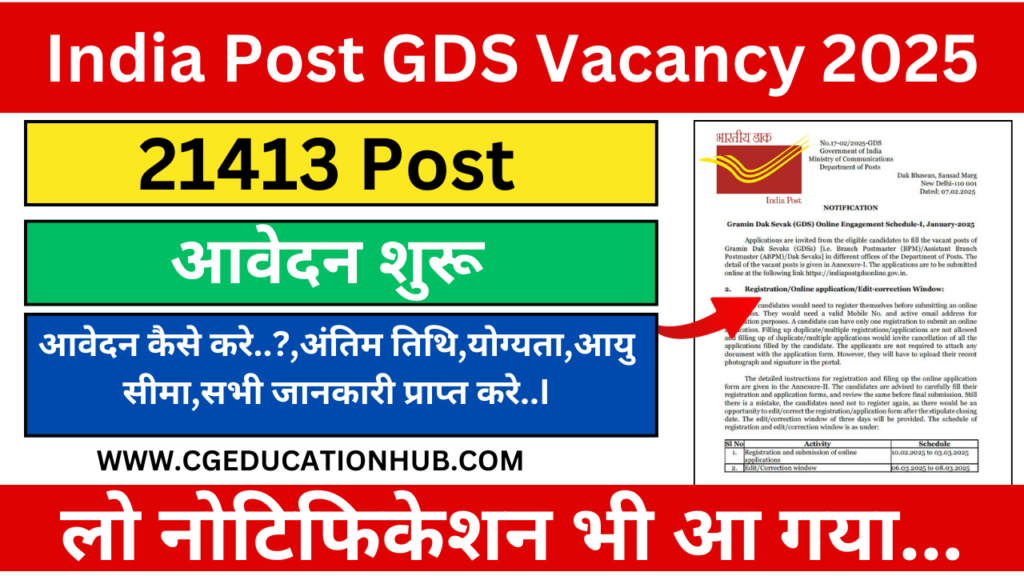 India Post GDS Vacancy 2025