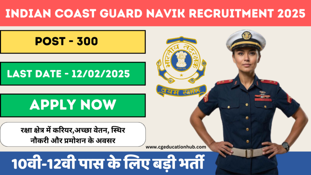 Indian Coast Guard Navik Recruitment 2025