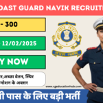 Indian Coast Guard Navik Recruitment 2025