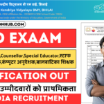 KVS Bhilai Recruitment 2025