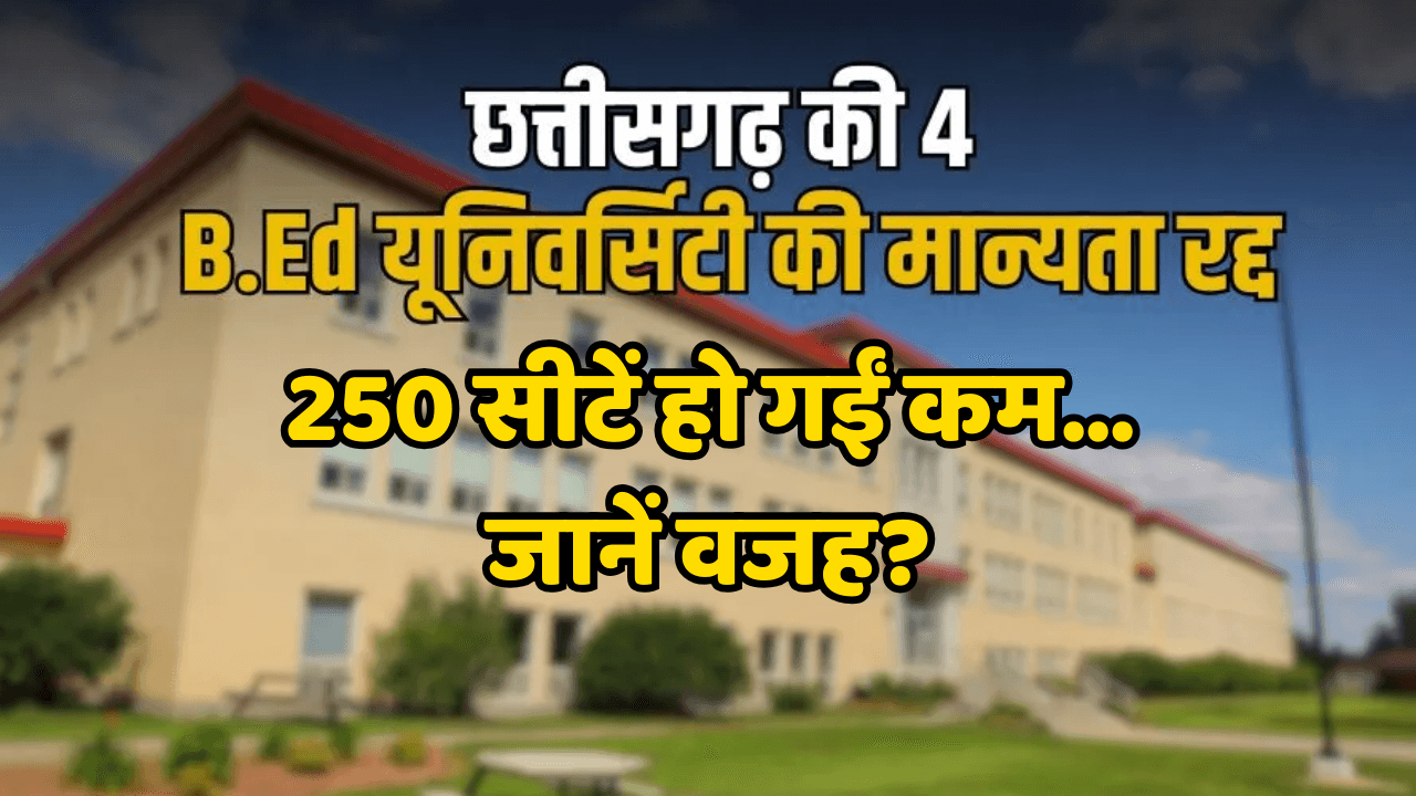 CG B.Ed College Recognition Cancelled