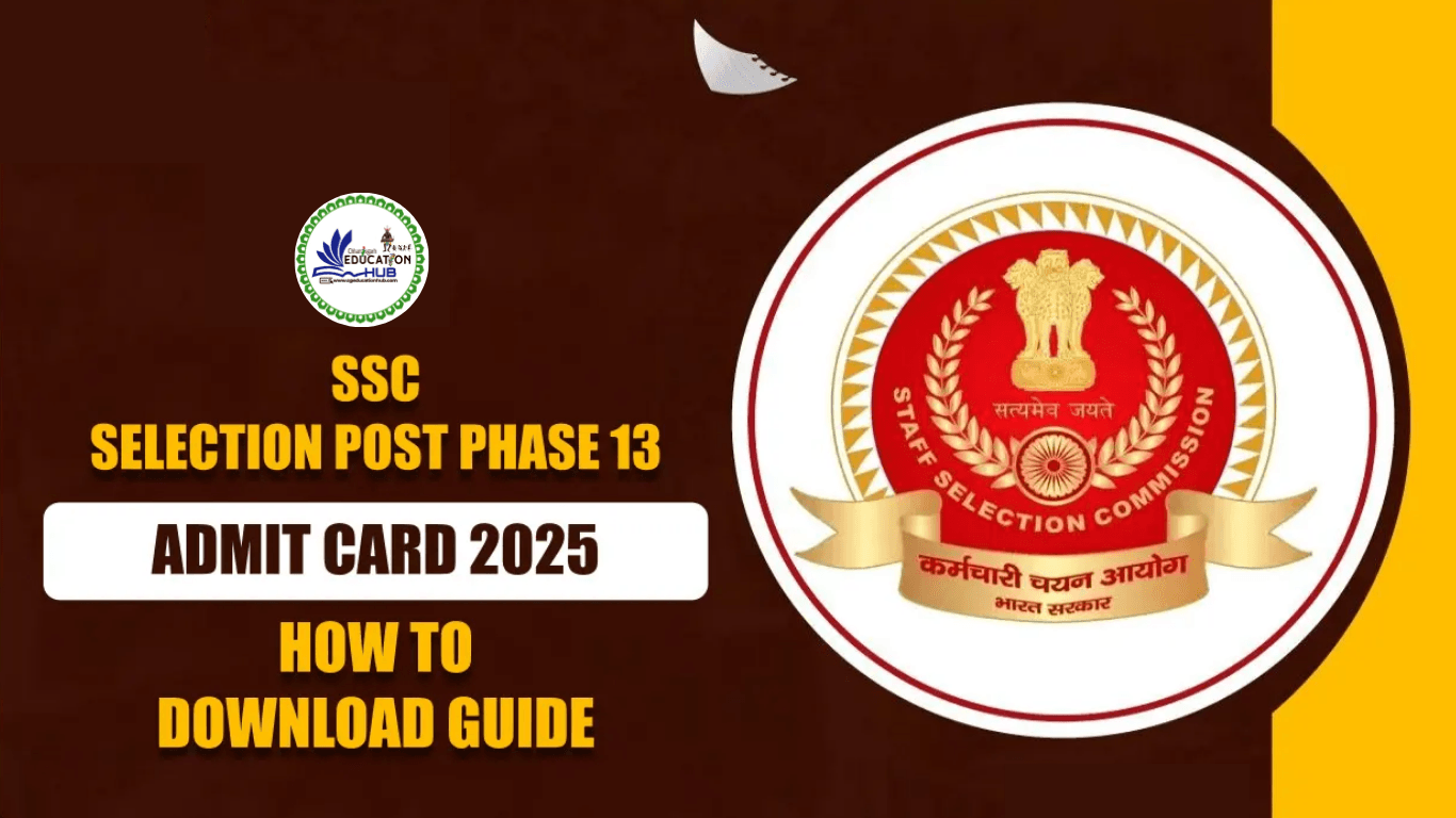 SSC Selection Post Phase 13 Exam 2025