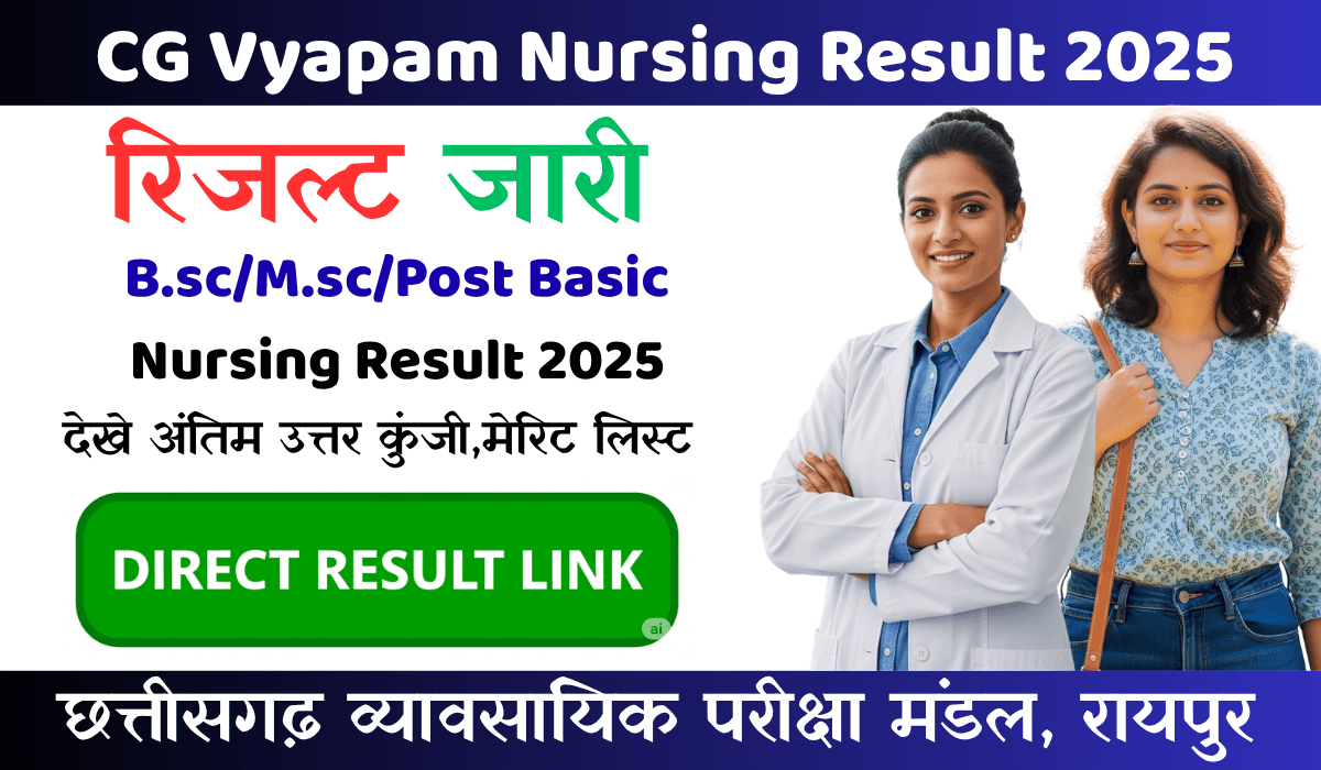 CG B.Sc. Nursing Entrance Exam Result 2025 (1)